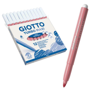 ROTULADOR GIOTTO TURBO MAXI TINTA LAVABLE ROSA REF. 456007