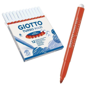 ROTULADOR GIOTTO TURBO MAXI TINTA LAVABLE NARANJA REF. 456002