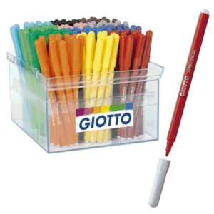 ROTULADOR GIOTTO TURBO COLOR TINTA LAVABLE 144 UNID. COLORES SURTIDOS