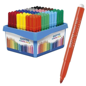 ROTULADOR GIOTTO TURBO MAXI TINTA LAVABLE 108 UNID. COLORES SURTIDOS