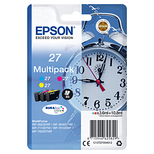 EPSON WORKFORCE WF-3000 Y WF-7000 MULTIPACK Nº27 PACK-3 COLORES