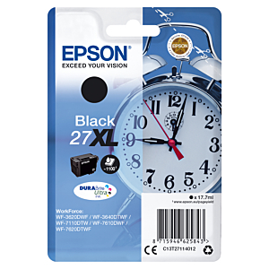 EPSON WORKFORCE WF-3000 Y WF-7000 CARTUCHO NEGRO DE ALTA CAPACIDAD Nº27XL