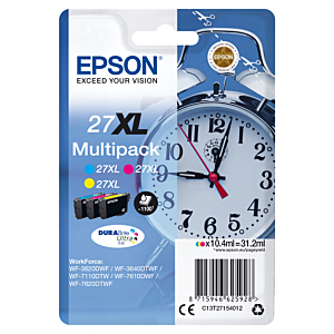 EPSON WORKFORCE WF-3000 Y WF-7000 MULTIPACK (C,M,Y)DE ALTA CAPACIDAD Nº27XL