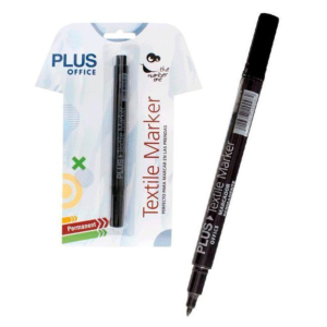 ROTULADOR PERMANENTE PLUS OFFICE TEXTILE MARKER NEGRO REF. 080870