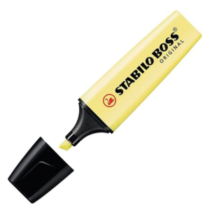 ROTULADOR FLUORESCENTE STABILO BOSS AMARILLO PASTEL REF. 70/144