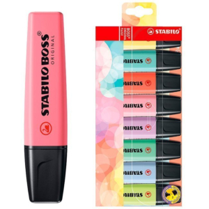 ROTULADOR FLUORESCENTE STABILO BOSS PASTEL BLÍSTER DE 8 UNID. REF. 70/8-3 B/8