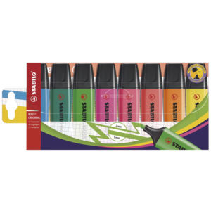 ROTULADOR FLUORESCENTE STABILO BOSS FLÚOR BLÍSTER DE 8 UNID. REF. 70/8