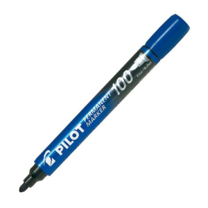 ROTULADOR PERMANENTE PILOT SCA-100 PUNTA CÓNICA AZUL