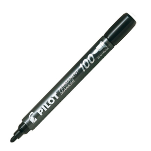 ROTULADOR PERMANENTE PILOT SCA-100 PUNTA CÓNICA NEGRO