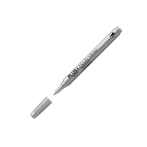 ROTULADOR PERMANENTE PLUS OFFICE METALLIC MARKER PLATA
