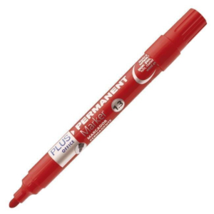 ROTULADOR PERMANENTE PLUS OFFICE PLUS MARKER 3 ROJO