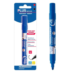 ROTULADOR PERMANENTE PLUS OFFICE PLUS MARKER 3 AZUL REF. 080975
