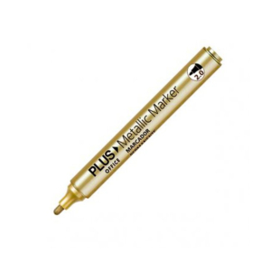 ROTULADOR PERMANENTE PLUS OFFICE METALLIC MARKER ORO