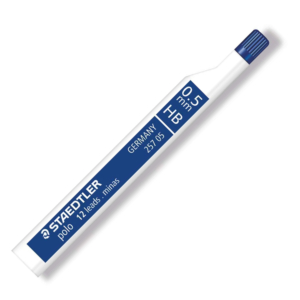 TUBO DE 12 MINAS STAEDTLER POLO HB 0,5 MM. REF. 257