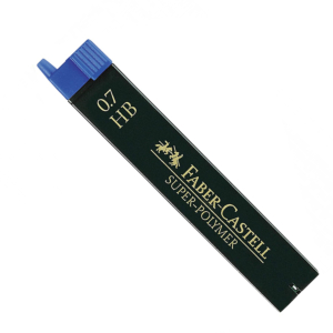 TUBO DE 12 MINAS FABER CASTELL HB 0,7 MM. REF. 9067
