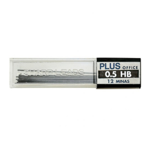 TUBO DE 12 MINAS PLUS OFFICE POLYMER HB 0,5 MM.