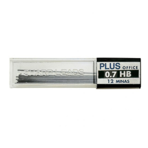 TUBO DE 12 MINAS PLUS OFFICE POLYMER HB 0,7 MM.