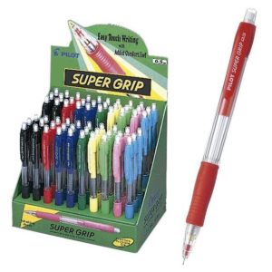 EXPOSITOR PORTAMINAS PILOT H-185 SUPER GRIP 0,5 MM. 60 UNID. COLORES SURTIDOS