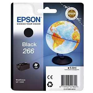 EPSON SINGLEPACK BLACK WF-100W 266 INK CARTRIDGE