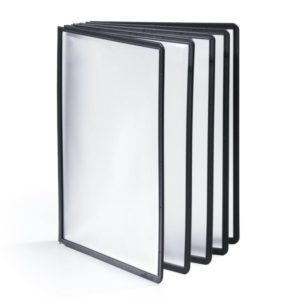 FUNDAS PARA CLASIFICADORES DURABLE PIVOTES NEGRO 5 UD.                                              