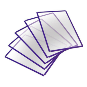 FUNDAS PARA CLASIFICADORES DURABLE PIVOTES VIOLETA 5 UD.                                            