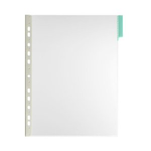 FUNDAS PARA CLASIFICADORES DURABLE PIVOTES Y TALADROS TRANSPARENTE 10 UD.                           
