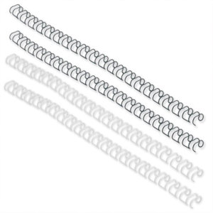 CANUTILLO METÁLICO WIRE-O 6 MM BLANCO 55 HOJAS 100 UD.                                              