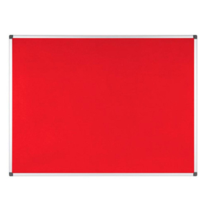 TABLERO FIELTRO BI-OFFICE ROJO 600 X 450 MM                                                         