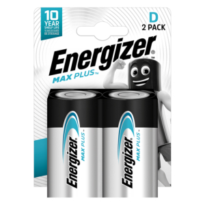 PILAS ENERGIZER ALCALINAS MAX PLUS D 2 UD.                                                          