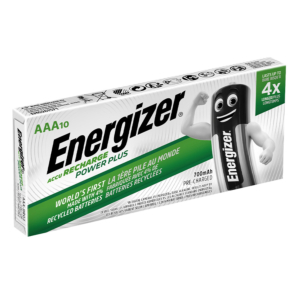 PILAS RECARGABLES ENERGIZER ALCALINAS AAA 10 UD.                                                    