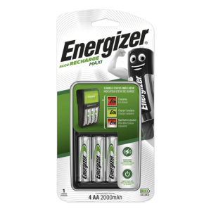 CARGADOR PILAS ENERGIZER MAXI AA Y AAA + 4 PILAS                                                    
