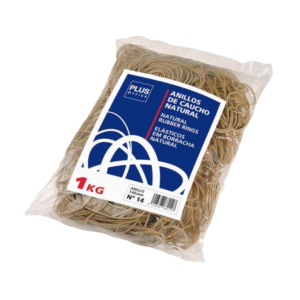 GOMAS ELÁSTICAS PLUS Nº4 BOLSA DE 1 KG. 40 MM.