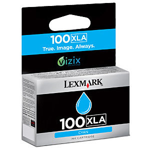 LEXMARK CARTUCHO INYECCION TINTA CIAN Nº100 XLA VIZIX