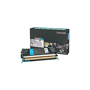 LEXMARK TONER C-534 RETORNABLE CIAN EXTRA ALTO RENDIMIENTO