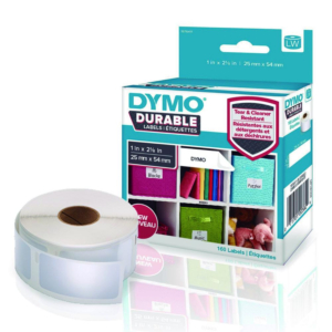 ETIQUETAS DYMO LW DURABLE BLANCO 25 X 54 MM 160 UD.                                                 