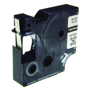 CINTA DYMO RHINO POLIÉSTER NEGRO / BLANCO 6 MM X 5,5 M                                              