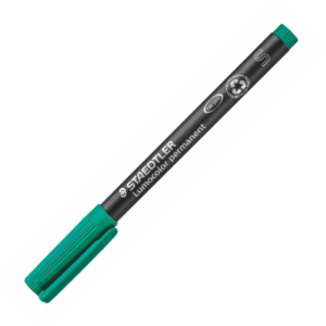 ROTULADOR PERMANENTE STAEDTLER LUMOCOLOR ULTRA FINO 0,4 MM VERDE                                    
