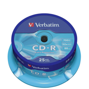 CD-R VERBATIM SPINDLE 25 UD. 700MB REF. 43432
