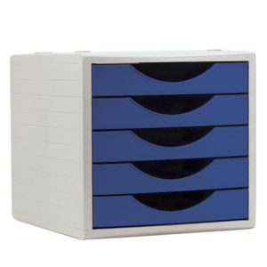 MÓDULO ARCHIVOTEC ARCHIVO 2000 SERIE 4005 5 CAJONES AZUL                                            