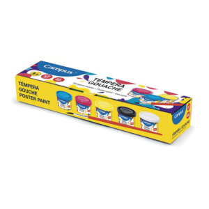 TÉMPERAS CAMPUS ESTUCHE 5 COLORES SURTIDOS 40 G. REF. 630787