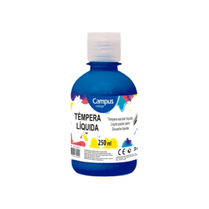 TÉMPERA LÍQUIDA CAMPUS COLLEGE AZUL 250 ML.