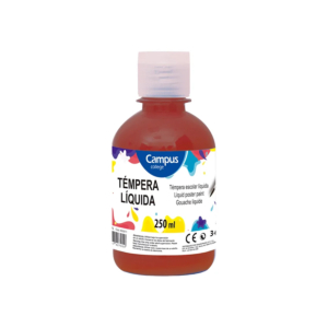 TÉMPERA LÍQUIDA CAMPUS COLLEGE MARRÓN 250 ML.