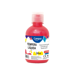 TÉMPERA LÍQUIDA CAMPUS COLLEGE MAGENTA METALIZADO 250 ML.