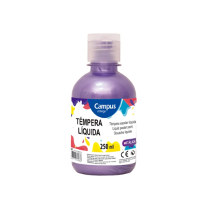 TÉMPERA LÍQUIDA CAMPUS COLLEGE VIOLETA METALIZADO 250 ML.