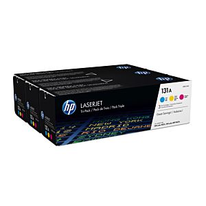 HP Nº131A PACK 3 TONER CIAN/MAGENTA/AMARILLO
