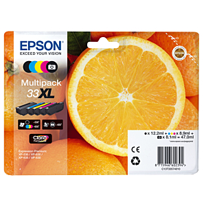 EPSON EXPRESSION HOME XP-530/XP630/XP830 CARTUCHO MULTIPACK 5 COLORES 33XL