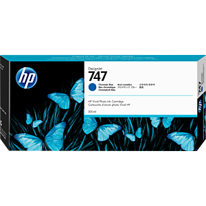 HP Nº747 300-ML CHROMATIC BLUE INK CARTRIDGE
