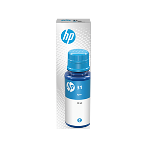 HP BOTELLA DE TINTA ORIGINAL Nº31 CIAN 70 ML