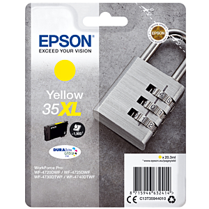 EPSON SINGLEPACK YELLOW 35XL DURABRITE ULTRA INK