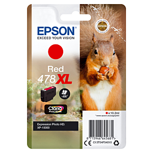 EPSON SINGLEPACK ROJO 478XL CLARIA PHOTO HD INK ARDILLA